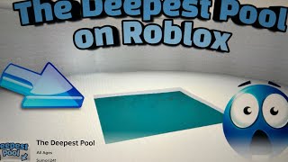 Playing the deepest pool in Roblox [upl. by Chuipek]