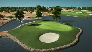 Riyadh Golf Course  Hole 8 Trackman Virtual Indoor Golf Preview [upl. by Idelle473]