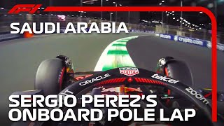 Sergio Perezs Pole Lap  2023 Saudi Arabian Grand Prix  Pirelli [upl. by Annoerb783]