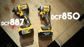 Dewalt DCF887 vs DCF850 [upl. by Sanfred]