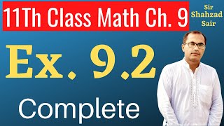 11Th Class Math Chapter 9 Exercise 92  Fundamentals Of Trigonometry [upl. by Niroc]