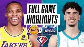 LAKERS vs HORNETS  FULL GAME HIGHLIGHTS  January 28 2022 [upl. by Rhiana]