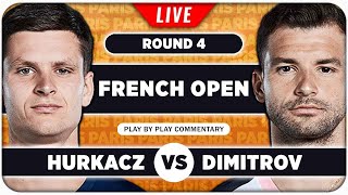 HURKACZ vs DIMITROV • French Open 2024 • LIVE Tennis PlaybyPlay Stream [upl. by Kciderf754]