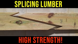 How To Properly Splice Dimensional Lumber For Maximum StrengthRafters amp Joists [upl. by Danita447]