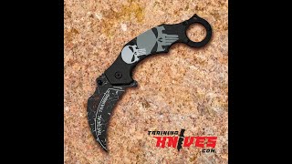 Albainox Stainless Steel The Punisher Folding Karambit Trainer 18713 A [upl. by Juakn]