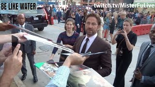 Gerard Butler amp Morgan Freeman LOVE their FANS [upl. by Palmer]