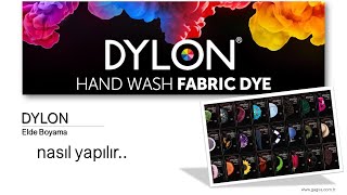 Elde Kumaş Boyama Nasıl Yapılır DYLON Hand Dyeing [upl. by Netsyrk]