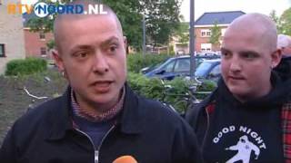 Rechtsextremisten protesteren tegen azc Winschoten [upl. by Duffy327]