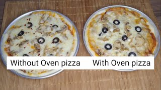 Pizza With and Without Baking Oven  Home Made Pizza [upl. by Friedlander]