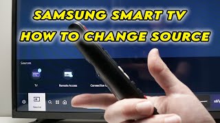 Samsung Smart TV How to Change the Source HDMI 1 HDMI 2 Antenna Cable [upl. by Rambert]