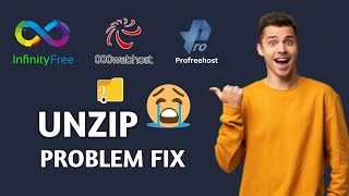 How to Extract Zip File in InfinityFree or 000Webhost or Profreehost  Unzip Error [upl. by Akimehs]