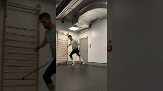 12 KNEELING BAND RESISTED LATERAL JUMP  2 leg landing [upl. by Arney]