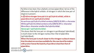 Basicity of Pyridine Pyrrole and Pyrrolidine 3 [upl. by Feeney359]