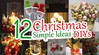 12 Easy DIY Christmas Decoration Ideas You Can Make at Home  2024 [upl. by Corydon]