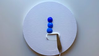 ASMR  Easy Acrylic Painting Ideas on Round Canvas RELAXING ASMR Painting [upl. by Bigot]