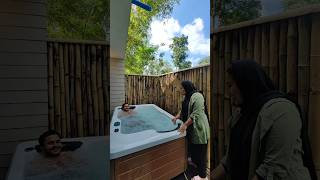 Uff വല്ലാത്തൊരു vibe തന്നെയാട്ടോ🛀🏻🏞️  Best Resort in Wayanad travel shorts [upl. by Anayrb]