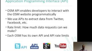 Week 21 OSM APIs and tools for data collection [upl. by Dwaine]