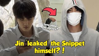 Jin Leaks His Album Snippet in the Most Perfect WayJin Doesnt Want to Follow Agencys Idea [upl. by Anawak]