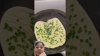 Scallion🥰silk🎂cake😜food streetfoodyoutubeshorts foodietrendingshorts ytshotsscallionrecipe [upl. by Ahseya]