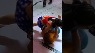 Rachael Ostovich SWEEPS Evva Johnson in her Invicta FC Debut sports mma bjj [upl. by Nilkoorb]