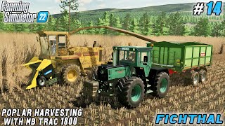 Wood Pellet Creation The Process of Grinding Poplar into Chips  Fichthal V2 Farm  FS 22  ep 14 [upl. by Utica758]