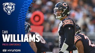 Caleb Williams on performance versus Patriots  Chicago Bears [upl. by Ettenom]