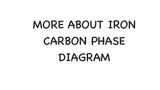 Iron Carbon Diagram  Part 2 [upl. by Slater659]