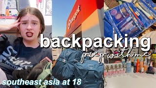 PREPARE WITH ME TO BACKPACK ASIA I last minute essentials [upl. by Ah97]