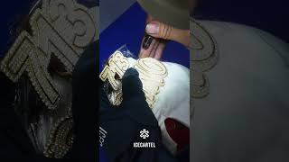 How IceCartel makes custom diamond pendants 🔥 moissanitejewelry [upl. by Jock]