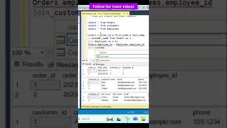 GET ALL DETAILS FROM TABLES  SQL SERVER  shortvideos sqlserver viralshort [upl. by Eendys]