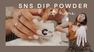 how i do SNS dip powder nails at home [upl. by Oram493]