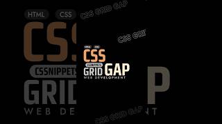 Master CSS Grid Gap in Seconds 🎯 GridLayout CSS 🚀 [upl. by Nabru]