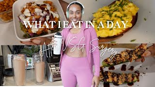 WHAT I EAT IN A DAY TO MAINTAIN MY WEIGHT AFTER VSG SURGERY [upl. by Nowujalo]