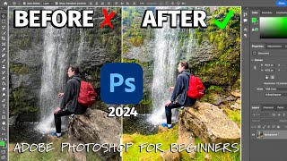 How to Edit Photos Easily in Adobe Photoshop 2024 as a Beginner  Adobe Photoshop CC 2024 Tutorial [upl. by Nihhi]