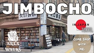 JIMBOCHO Walk✨WOODBLOCK Prints BOOK Shops SHOWA Retro WASHI Paper  Haul SHOPPING in JAPAN🇯🇵 [upl. by Reibaj]