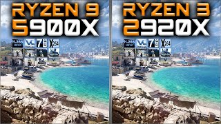 Ryzen 9 5900X vs Ryzen TR 2920X Benchmarks – 15 Tests 🔥 [upl. by Silver]