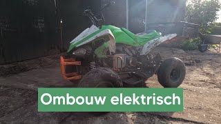 125cc qaud omgebouwd naar elektrisch 25 PK [upl. by Einnalem198]