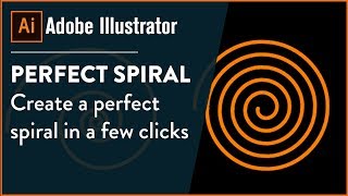 ILLUSTRATOR  Create Perfect Spiral [upl. by Yatnuahs]