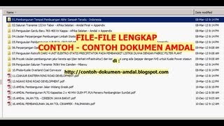 Contoh Amdal  Dokumen Amdal  File Tentang Amdal [upl. by Weaks]