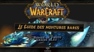 Le Guide des montures rares de World of Warcraft RÊNES DE PROTODRAKE BLEU [upl. by Hofstetter]