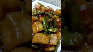 String Beans and Tofu in Oyster Sauce [upl. by Jacoba268]