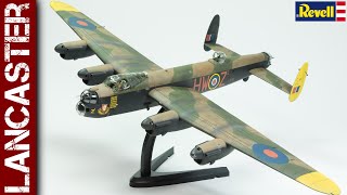 Revell Avro Lancaster in flight 172 scale model [upl. by Roer]