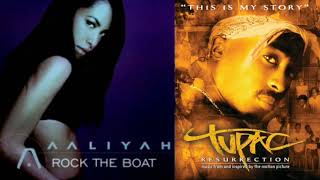 Starin Through The Boat Aaliyah X 2Pac Mashup [upl. by Ezirtaeb]