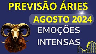 ÁRIES AGOSTO DE 2024  Emoções Intensas 🎢 [upl. by Atinuaj]