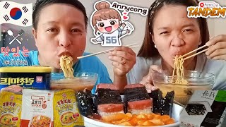 ASMR OTTOGI Cheese Ramen  Yopokki Topokki Sweet amp Spicy  Musubi Hansung Luncheon Meat MUKBANG [upl. by Renmus]