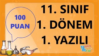 11 SINIF  KİMYA  1 DÖNEM  1 YAZILI ÇALIŞMASI [upl. by Idnib]