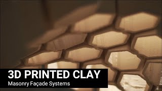 Material Syntax 3D Printed Masonry Facade SystemsF18 [upl. by Elleirad]