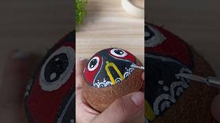 Mo jaga kalia re⭕‼️⭕ 🙌jagannath jay rangoli painting drawing easy art trend shorts [upl. by Ayifas475]