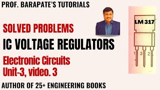 IC VOLTAGE REGULATORS SOLVED PROBLEMS [upl. by Ahsilram]