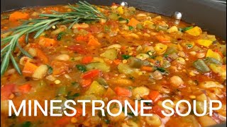 Italian Minestrone SoupMost Flavorful Vegetable And Pasta Soup [upl. by Dickens]